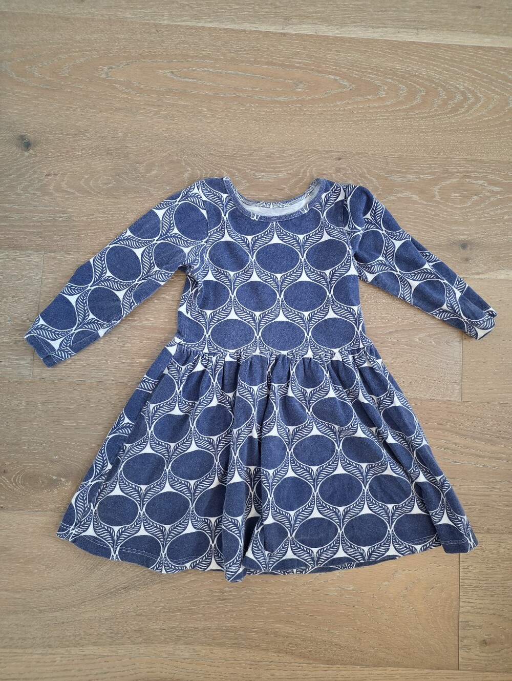 Winter Water Factory Blue Mod Print Dress